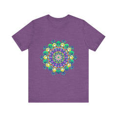 Colorful Mandala Meditation Tee featuring a vibrant design for peace & tranquility