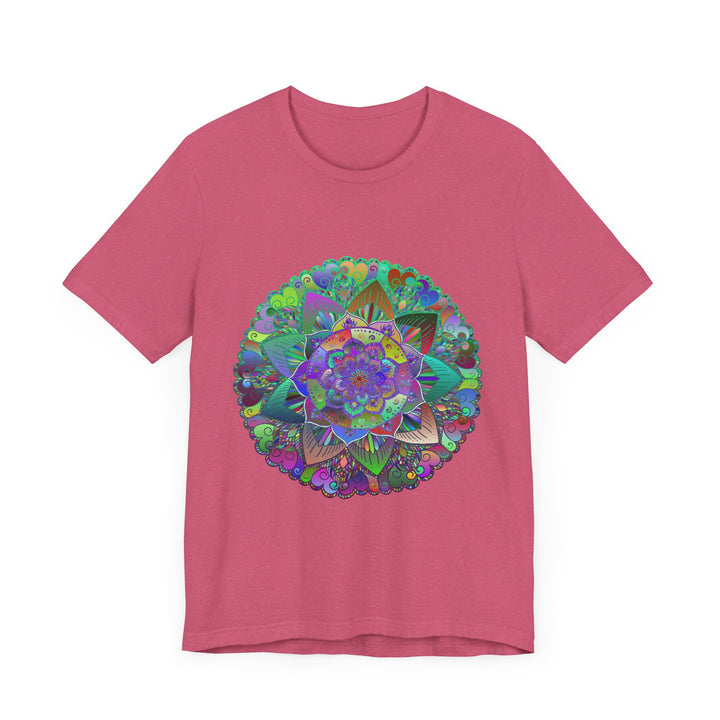 Vibrant Mandala Tee featuring a colorful and psychedelic design, perfect for adding a pop of bold style to any outfit