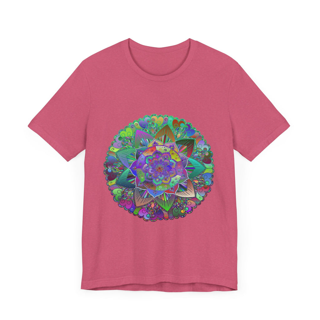 Vibrant Mandala Tee featuring a colorful and psychedelic design, perfect for adding a pop of bold style to any outfit