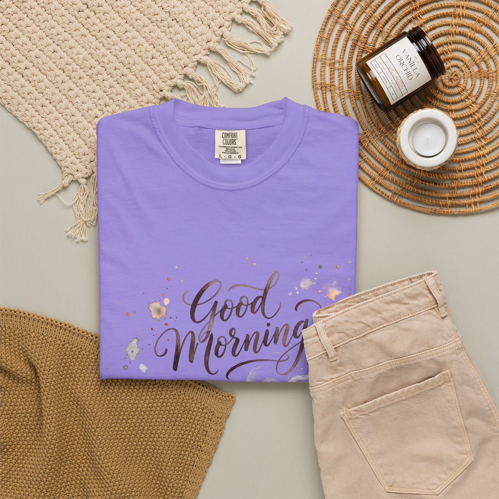 Good Morning Cat Coffee T-Shirt