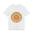 Vibrant Mandala Tee featuring a colorful and intricate design perfect for adding a pop of color to your wardrobe