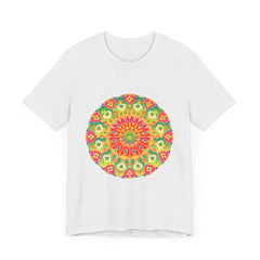 Vibrant Mandala Tee featuring a colorful and intricate design perfect for adding a pop of color to your wardrobe