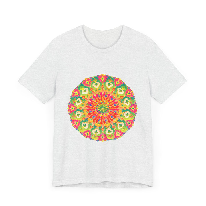 Vibrant Mandala Tee featuring a colorful and intricate design perfect for adding a pop of color to your wardrobe