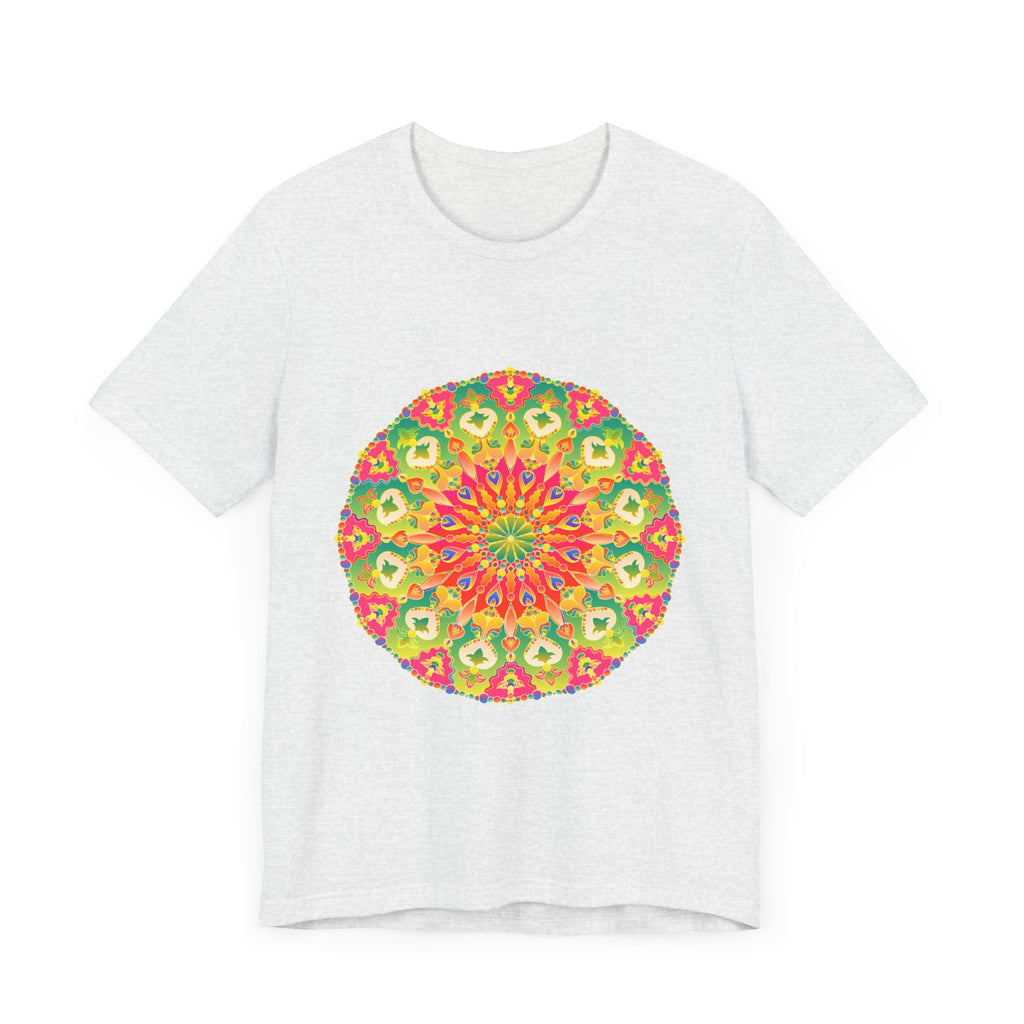 Vibrant Mandala Tee featuring a colorful and intricate design perfect for adding a pop of color to your wardrobe