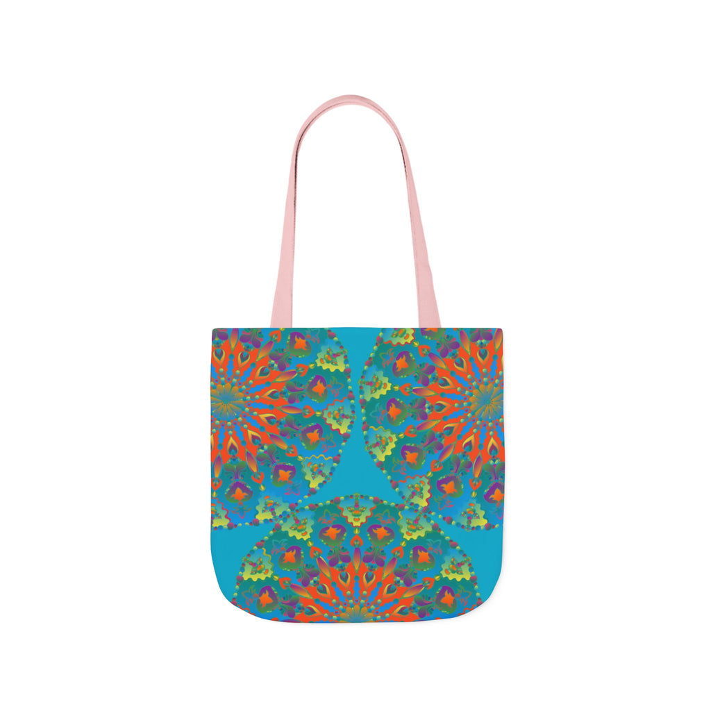 Canvas Tote Bag in Bright Tropical Colors for Summer Fun