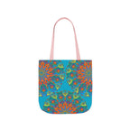 Canvas Tote Bag in Bright Tropical Colors for Summer Fun