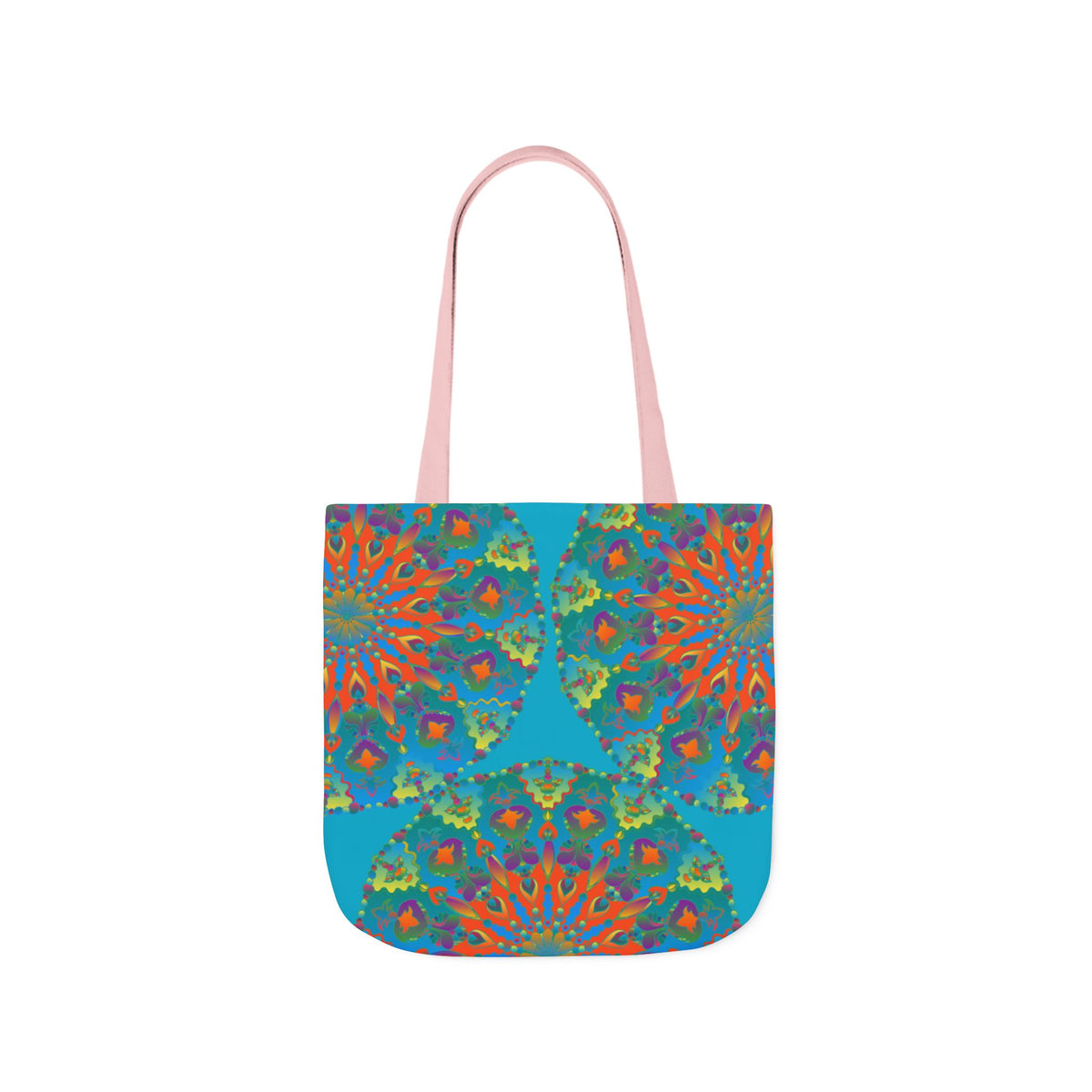 Canvas Tote Bag in Bright Tropical Colors for Summer Fun