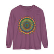 Intricate mandala design on a unisex long sleeve t-shirt