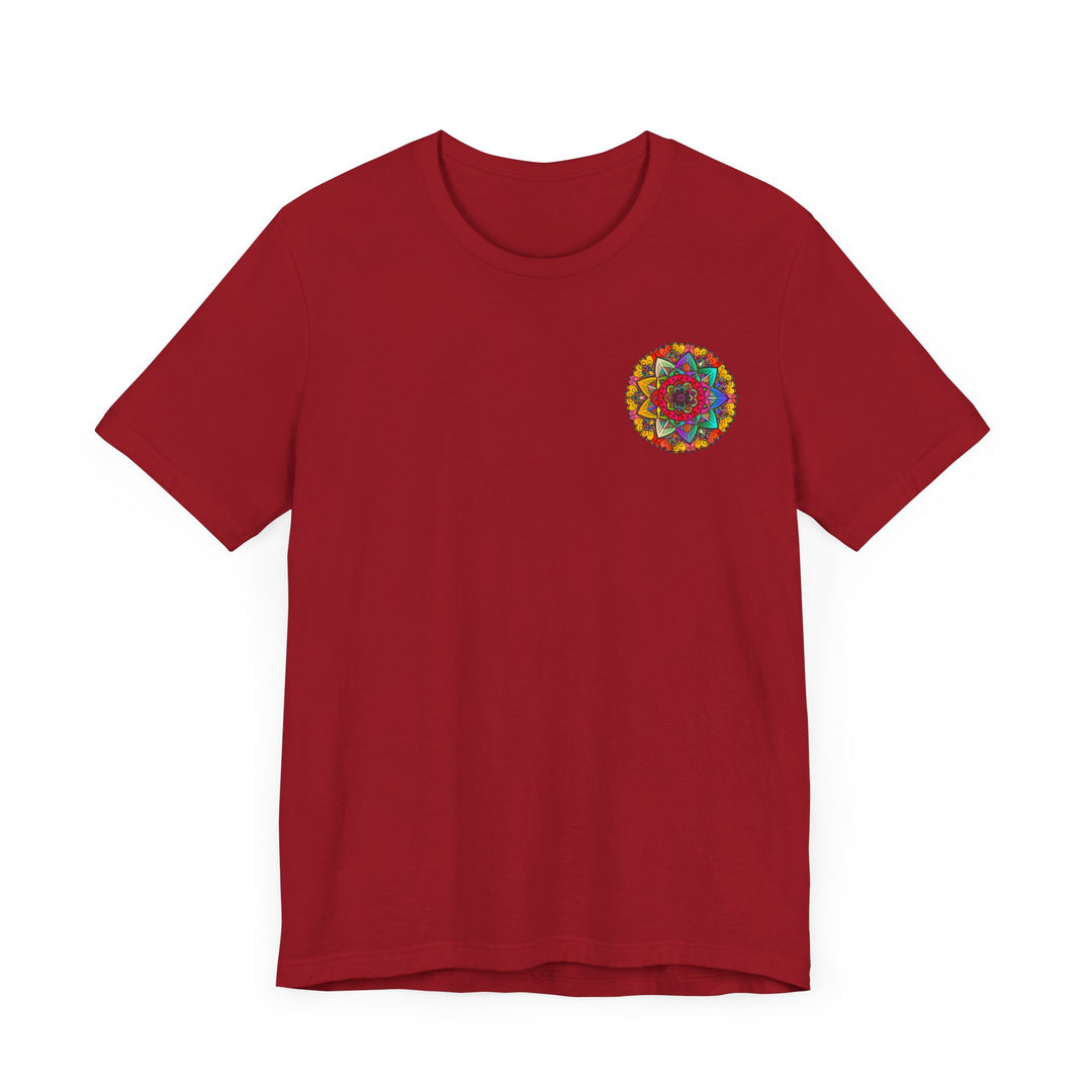 Colorful Mandala Peace & Harmony T-Shirt with Spiritual Design in Vibrant Hues