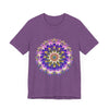 Colorful Mandala Flower T-Shirt featuring intricate spiritual art design for vibrant and stylish fashion statement