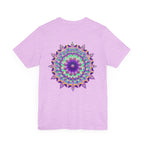 Colorful Mandala Tee featuring intricate spiritual design symbolizing peace and harmony