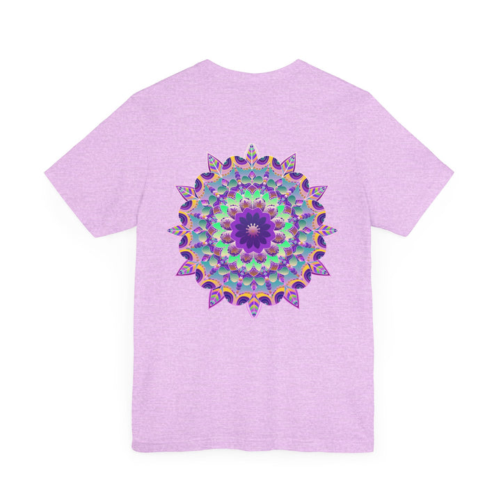 Colorful Mandala Tee featuring intricate spiritual design symbolizing peace and harmony