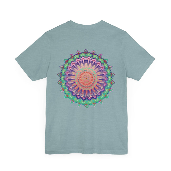 Beautiful mandala tee with intricate designs representing spiritual peace and harmony, perfect for finding inner balance and tranquility