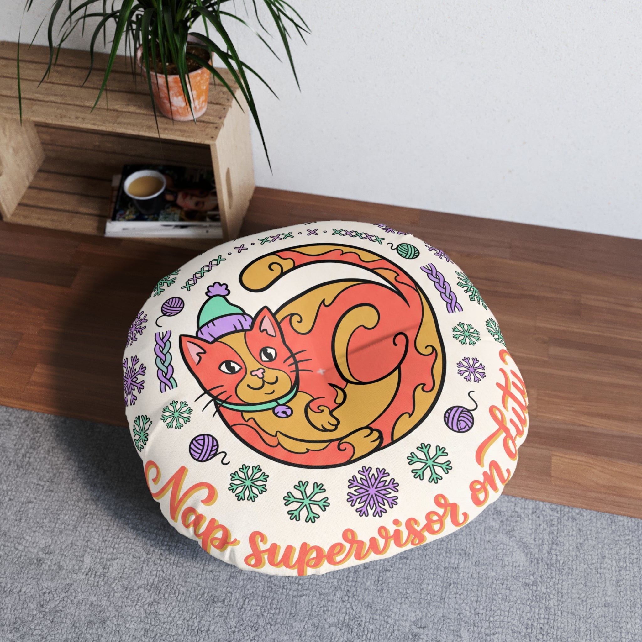Cozy Cat Nap Floor Pillow