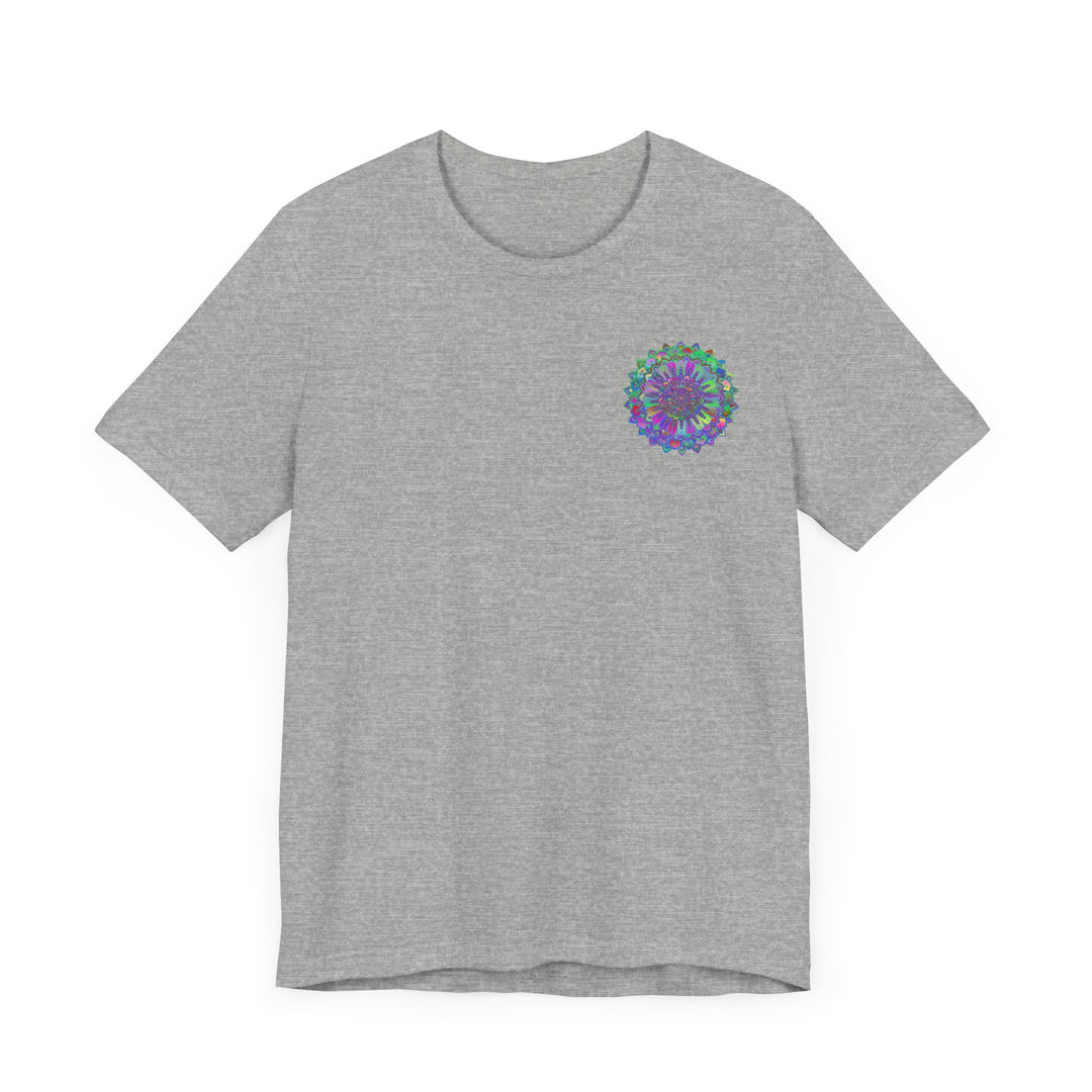 Soft and comfortable tee with a vibrant mandala design promoting spiritual serenity