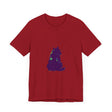 Black Cat Mystery - Colorful Silhouette T-Shirt featuring a vibrant and mysterious feline design on a high-quality, comfortable shirt for stylish cat lovers