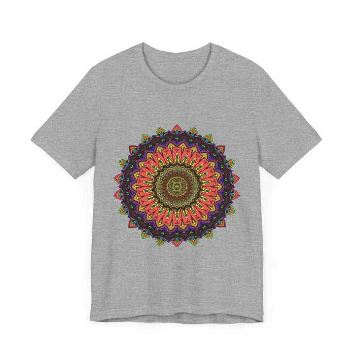 Vibrant and detailed mandala design tee shirt in various colors