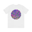  Vibrant Mandala Tee with vibrant colors and intricate spiritual elements 