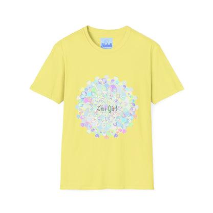 Colorful mandala T-shirt with a unique and intricate design, perfect for adding a pop of creativity to your wardrobe