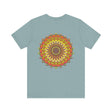  Mandala tee with a vibrant and colorful design promoting harmony