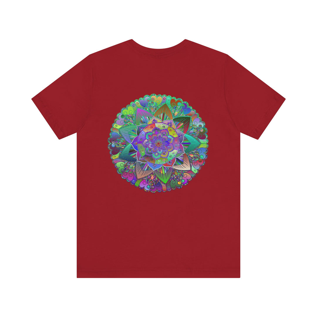 Vibrant Mandala T-Shirt featuring intricate spiritual design for peace and harmony