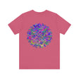 Colorful and intricate mandala tee showcasing spiritual peace and harmony in vibrant design