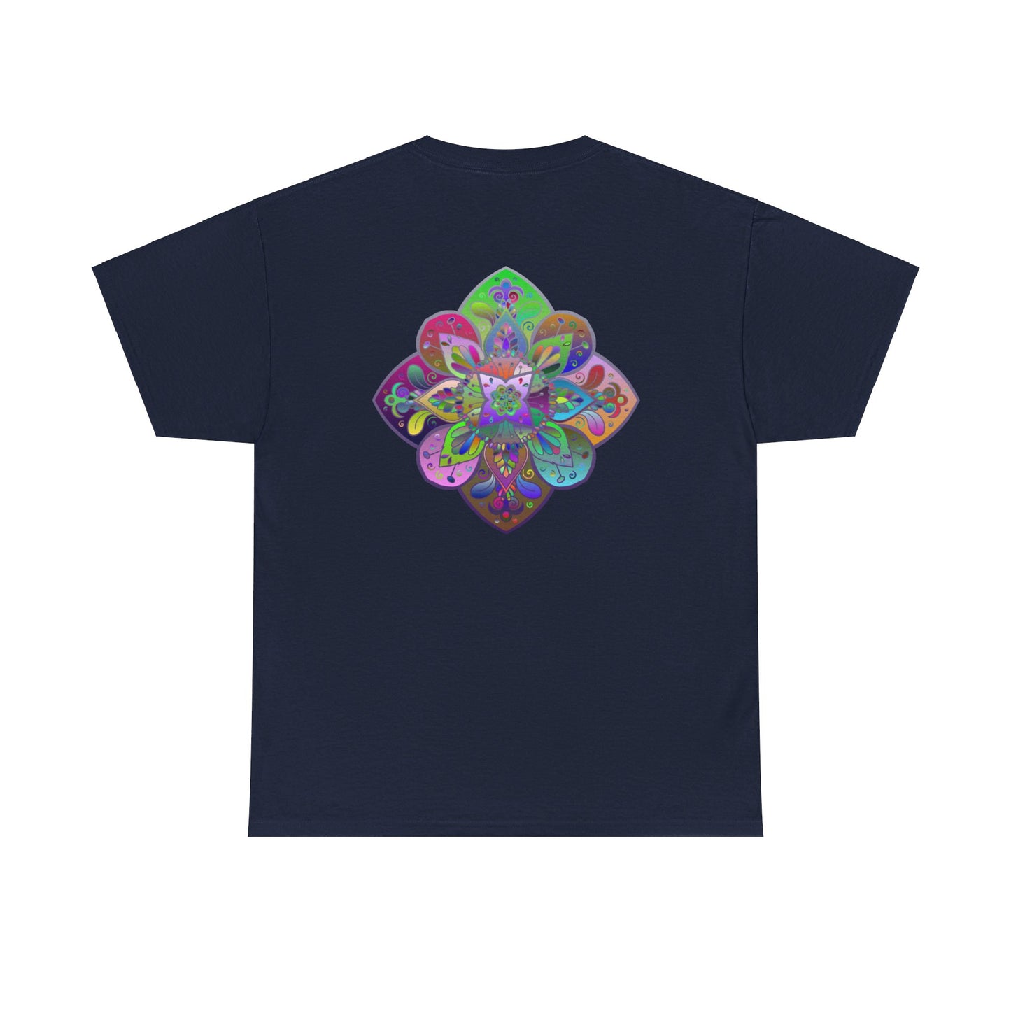 Unisex tee featuring a beautiful mandala design, perfect for mindfulness practice