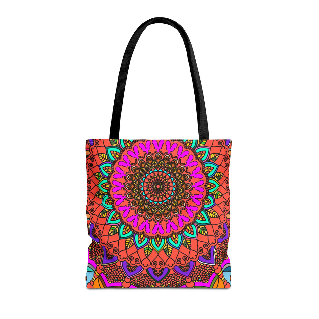 Colorful Mandala Tote Bag – Boho Psychedelic All-Over Print