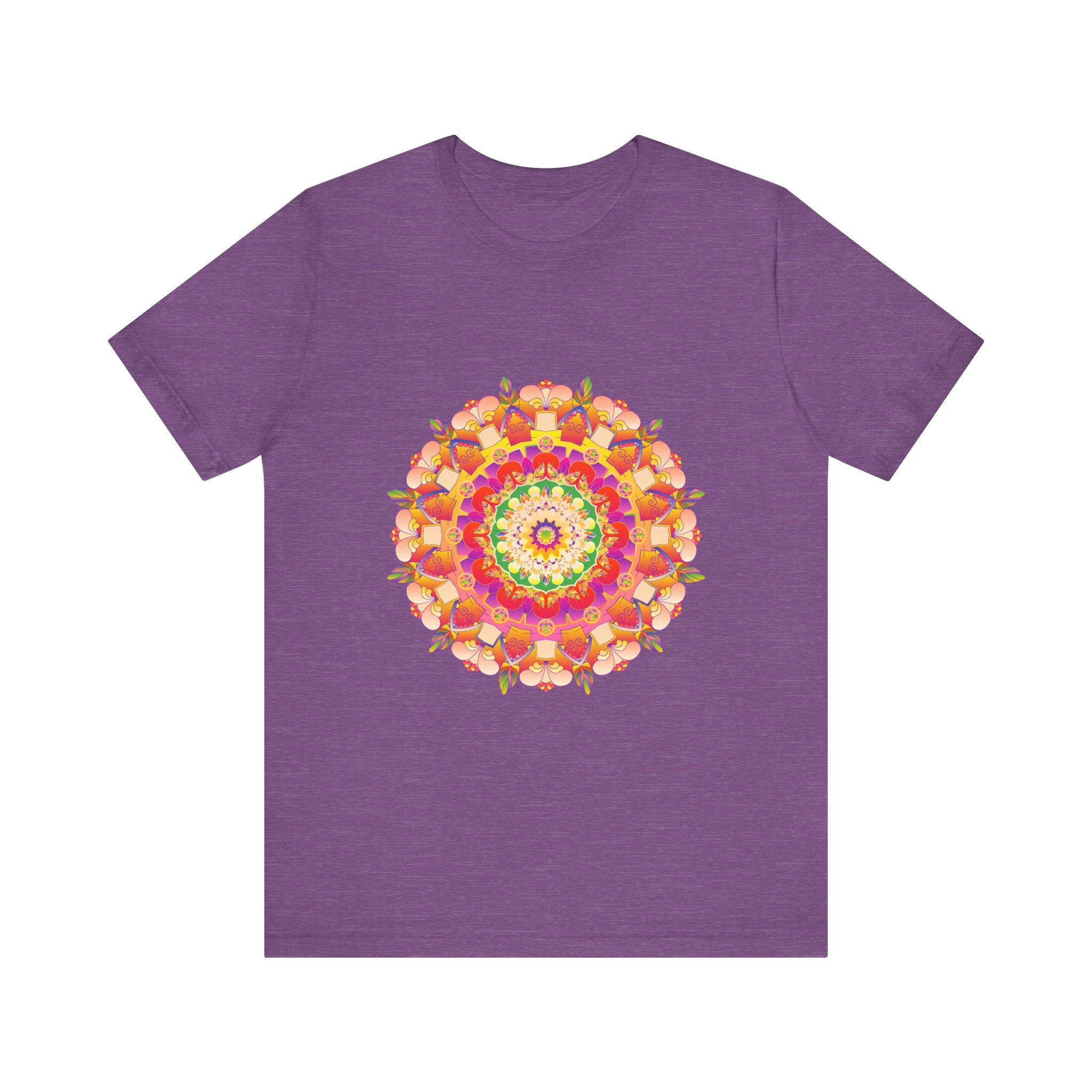 Vibrant Mandala T-Shirt with intricate and colorful design, perfect for adding a pop of color to your wardrobe