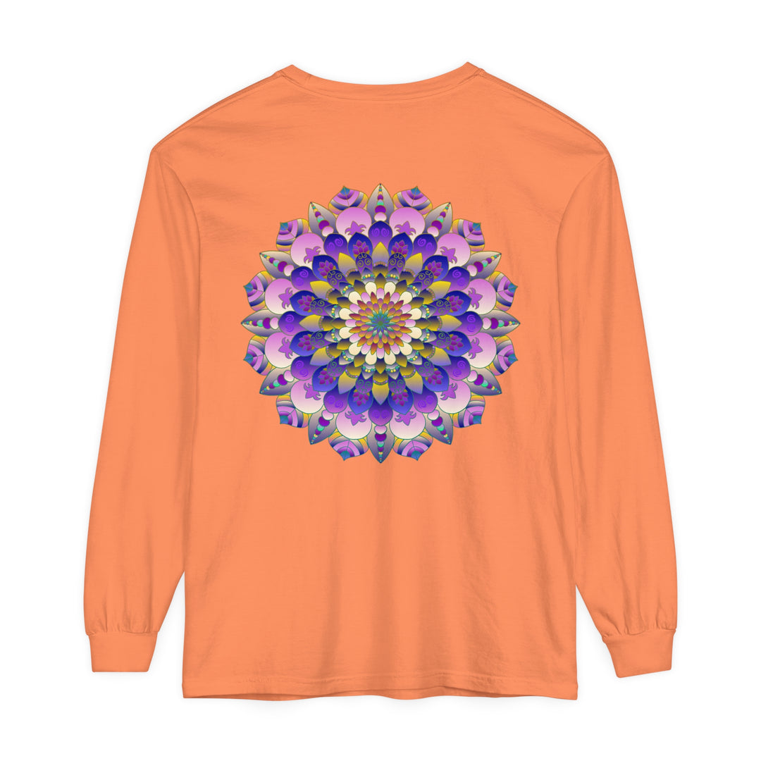 Colorful Mandala Long Sleeve T-Shirt - Psychedelic Art image 21