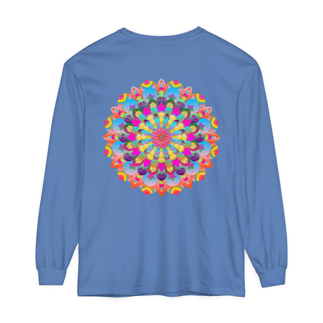 Colorful Mandala Long Sleeve T-Shirt - Psychedelic Art 33