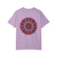 Unisex Mandala T-Shirt in Forest Green with Garment-Dyed finish