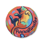 Cuscino per gatti Purrcrastinator — Cuscino rotondo e accogliente per il pavimento