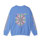 Felpa Girocollo Legame Madre-Figlia — Regalo di Famiglia Mandala Floreale