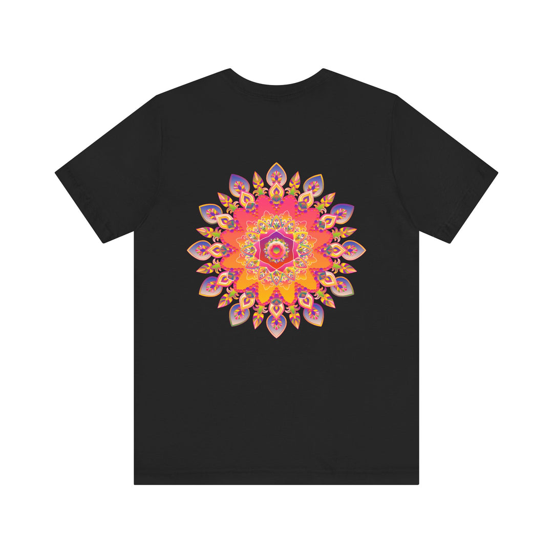 Vibrant Mandala Tee featuring intricate spiritual design for peace and harmony