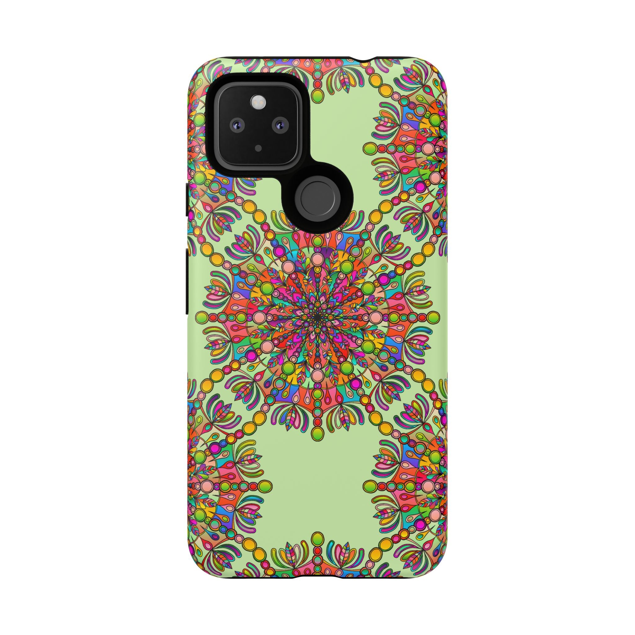Custodia per telefono con mandala intricata in colori vivaci per uno stile unico