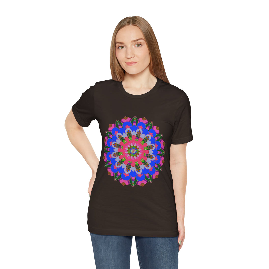 Vibrant and eye-catching mandala geometric t-shirt in a variety of colors