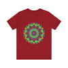 Colorful and intricate mandala design tee, representing cosmic and interconnected energy and beauty