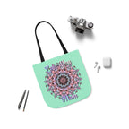 Mandala 'Love You Mom' Canvas Tote — Floral Mother's Day Gift Bag