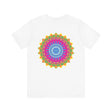 Vibrant Mandala T-Shirt featuring a beautiful and intricate design, perfect for embracing spiritual peace and positive energy