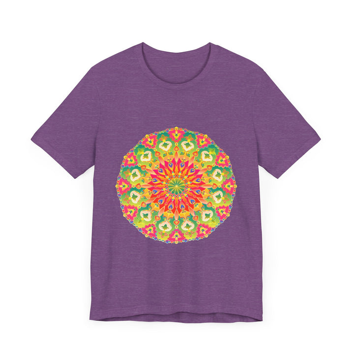 Vibrant Mandala Tee featuring a colorful and intricate design, perfect for adding a pop of color and style to your wardrobe