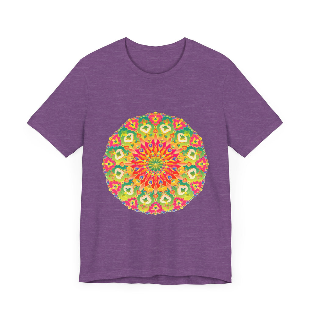 Vibrant Mandala Tee featuring a colorful and intricate design, perfect for adding a pop of color and style to your wardrobe