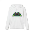 Colorful and intricate Psychedelic Mandala Adidas Fleece Hoodie with vibrant patterns