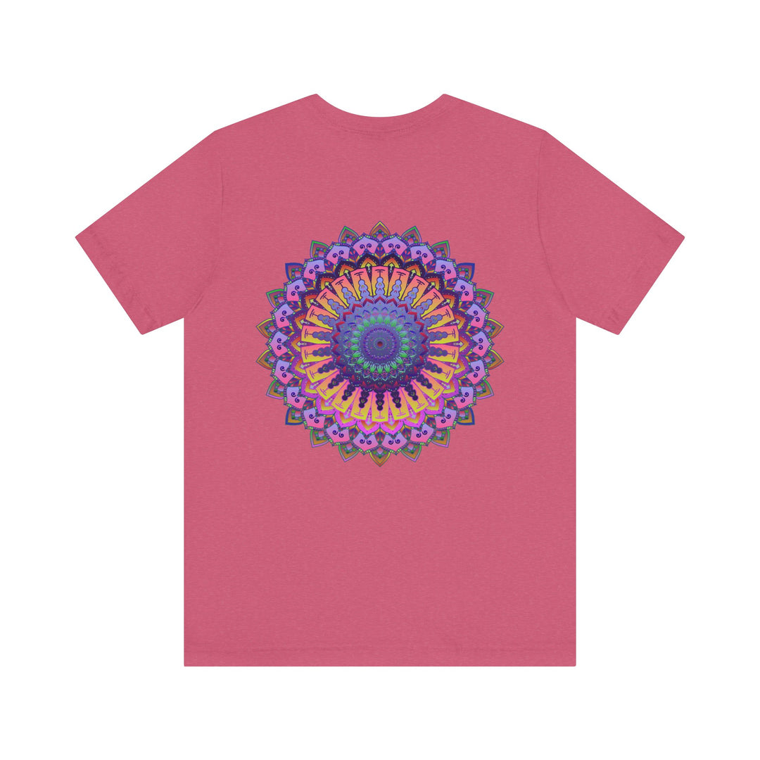 Vibrant Mandala T-Shirt featuring intricate spiritual design for peace and harmony