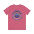Vibrant Mandala T-Shirt featuring intricate spiritual design for peace and harmony