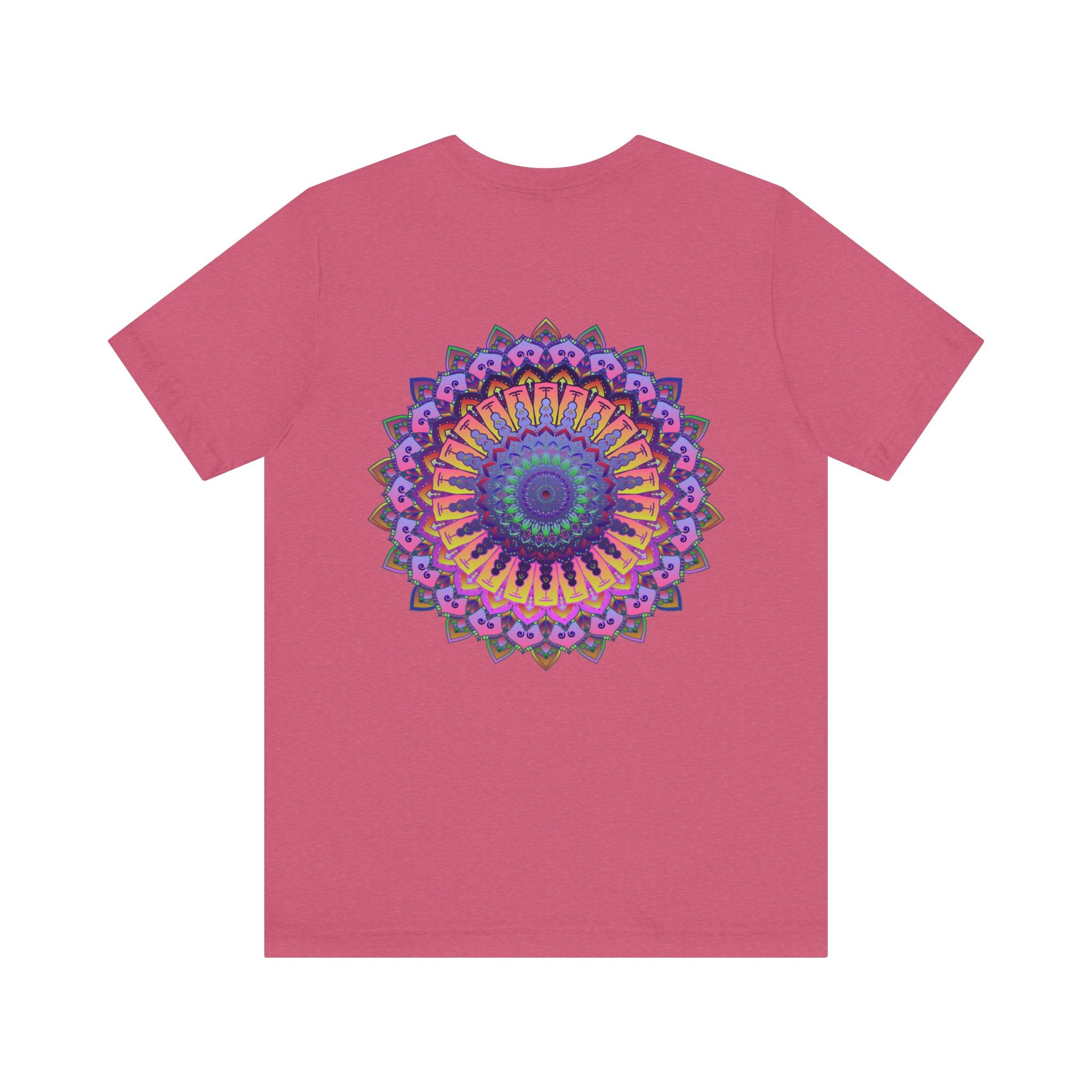 Vibrant Mandala T-Shirt featuring intricate spiritual design for peace and harmony