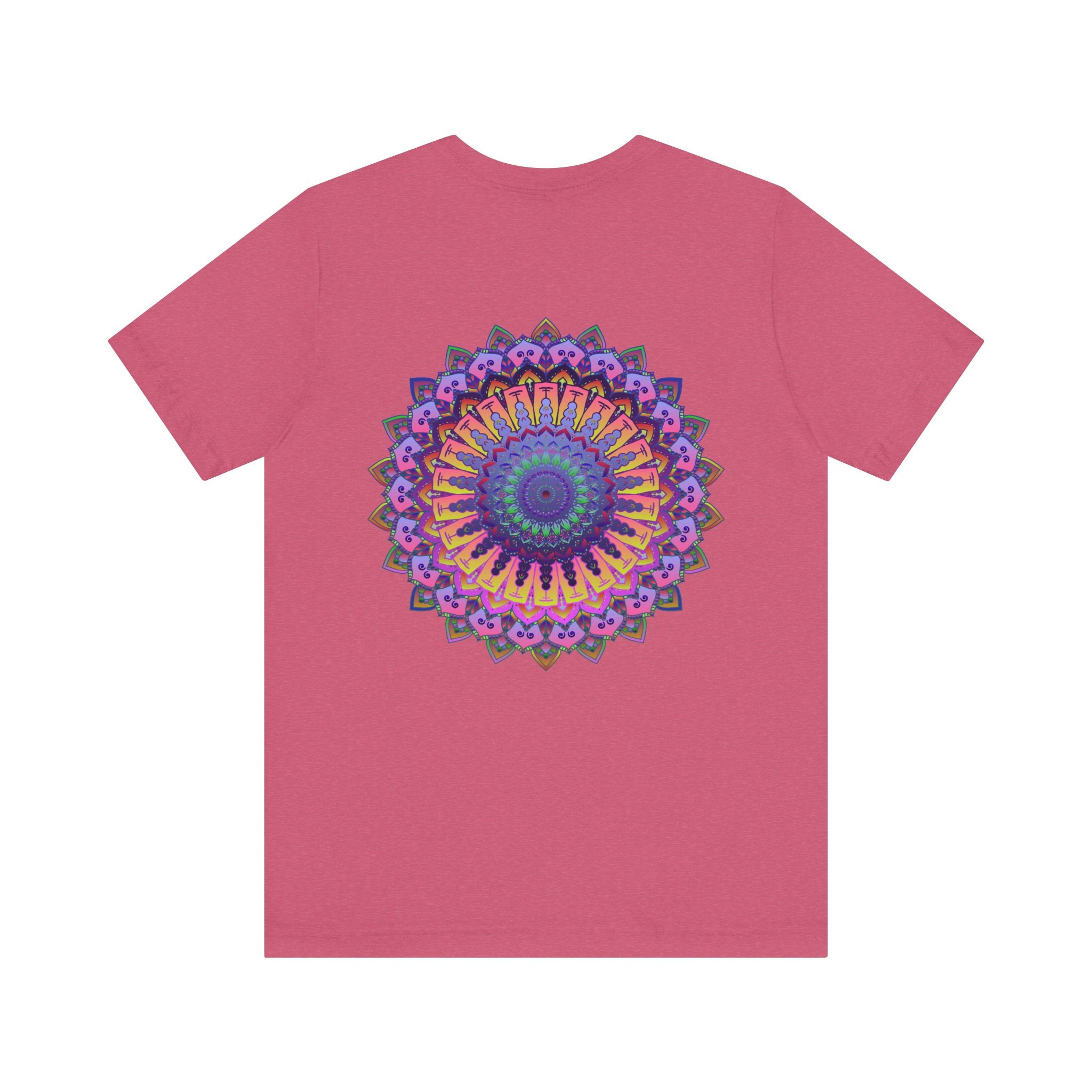 Vibrant Mandala T-Shirt featuring intricate spiritual design for peace and harmony
