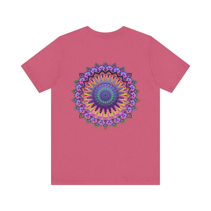 Vibrant Mandala T-Shirt featuring intricate spiritual design for peace and harmony