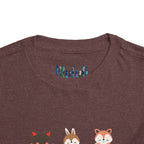 Animal Love Kleinkind T-Shirt, süße Cartoon Tiere T-Shirt für Kinder 