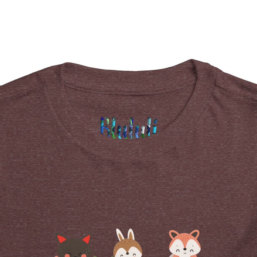 Animal Love Toddler Tee, Cute Cartoon Animals T-Shirt for Kids